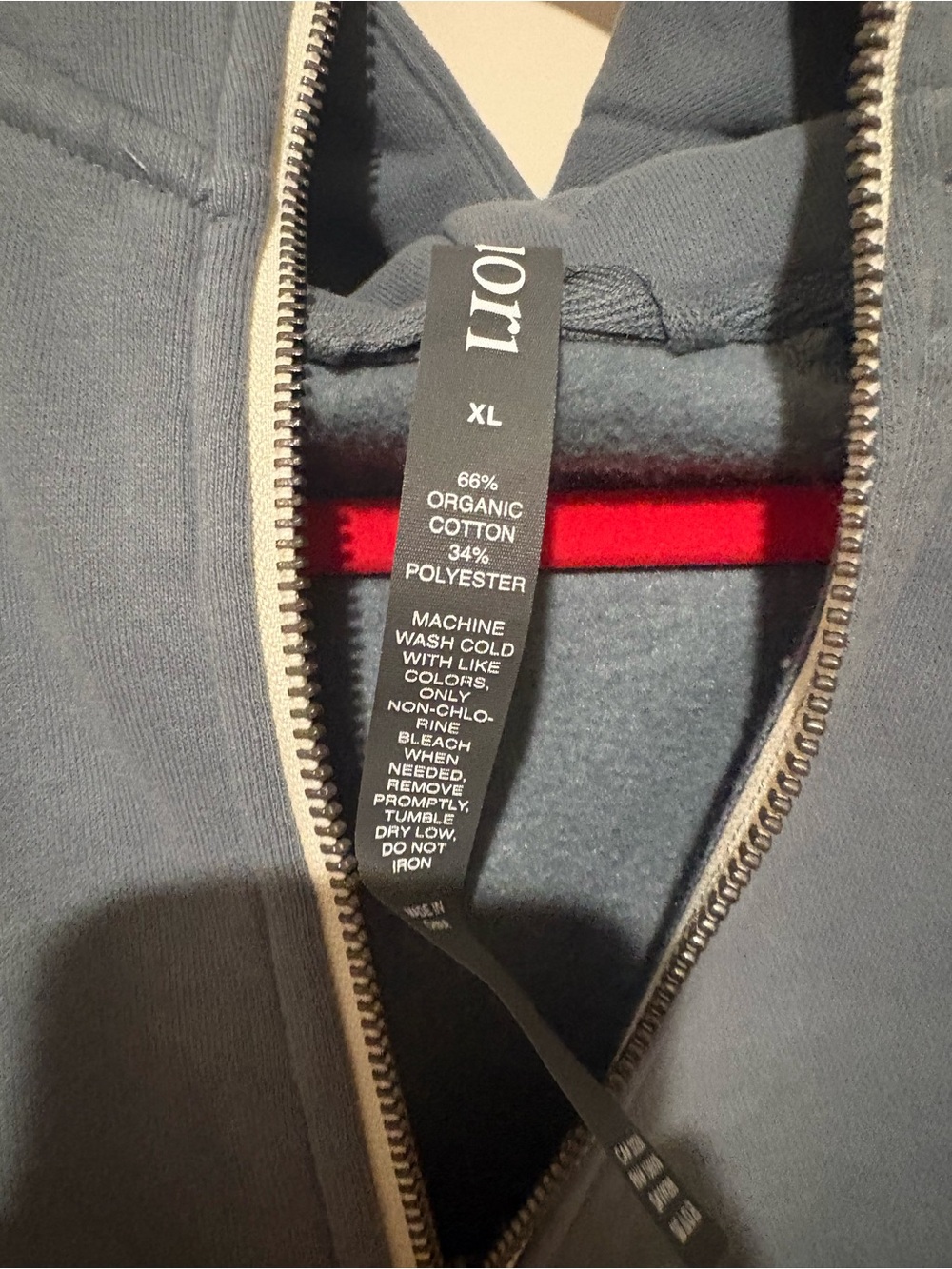Vuori Restore Half Zip Hoodie XL Color: Smoke Blue NWT - Picture 6 of 6
